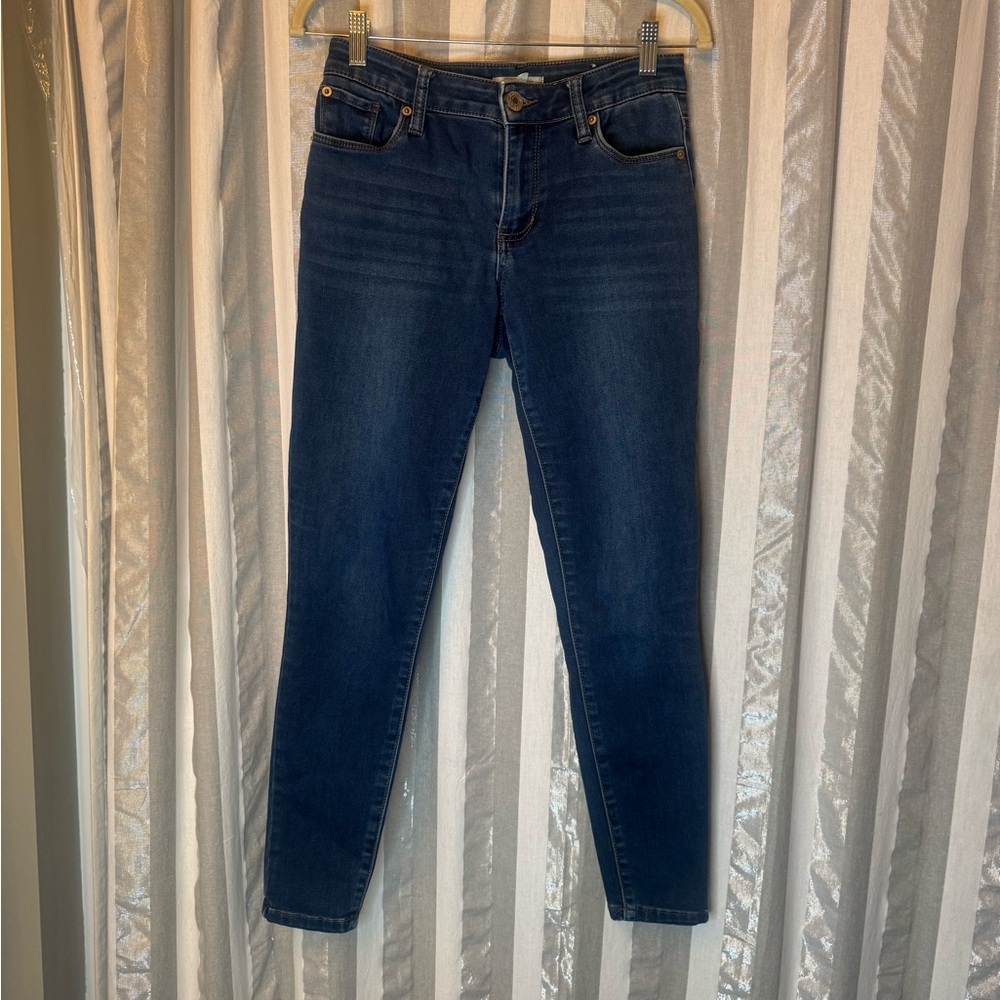 STS Blue Emma Mid-rise Dark Wash Women's Skinny Jeans